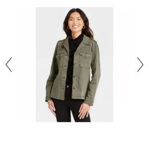 Women's Olive Military Jacket Knox Rose